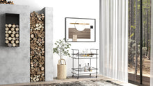 Load image into Gallery viewer, Vintagia,, 2‑Tier Rolling Bar Cart – Heat‑Resistant, Spill‑Proof, Serving Cart
