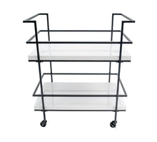 Load image into Gallery viewer, Vintagia,, 2‑Tier Rolling Bar Cart – Heat‑Resistant, Spill‑Proof, Serving Cart