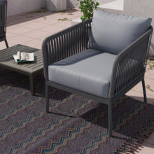 Load image into Gallery viewer, RopeVibe,, Outdoor Club Chair with Cushions
