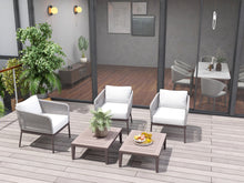 Load image into Gallery viewer, RopeVibe,, Outdoor Patio Conversational Set with Cushions (Set of 5)