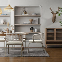 Load image into Gallery viewer, RopeVerse,, Patio Dining Chairs with Cushions (Set of 2)