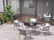 Load image into Gallery viewer, RopeVibe,, Outdoor Patio Dining Chairs with Cushions (Set of 2)