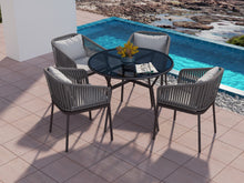 Load image into Gallery viewer, RopeVibe,, Outdoor Patio Dining Set (Include 4 Dining Chairs and 1 Dining Table)