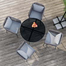 Load image into Gallery viewer, RopeVibe,, Outdoor Patio Dining Set (Include 4 Dining Chairs and 1 Dining Table)