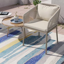 Load image into Gallery viewer, RopeVibe,, Outdoor Patio Dining Chairs with Cushions (Set of 2)