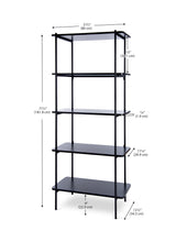 Load image into Gallery viewer, Modernatta,, Etagere Bookcase 5-tier 32" W x 72" H (80 cm x 182 cm)