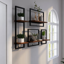 Load image into Gallery viewer, 21 Stories,,  Wall Floating Shelves (Set of 4)
