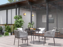 Load image into Gallery viewer, RopeVibe,, Outdoor Patio Dining Set (Include 4 Dining Chairs and 1 Dining Table)
