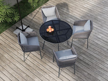 Load image into Gallery viewer, RopeVibe,, Outdoor Patio Dining Set (Include 4 Dining Chairs and 1 Dining Table)
