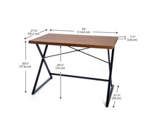 Load image into Gallery viewer, 21 Stories  Writing Desk with Shelf 45&quot; x 22&quot; (114 cm x 75 cm) (6754585116858)
